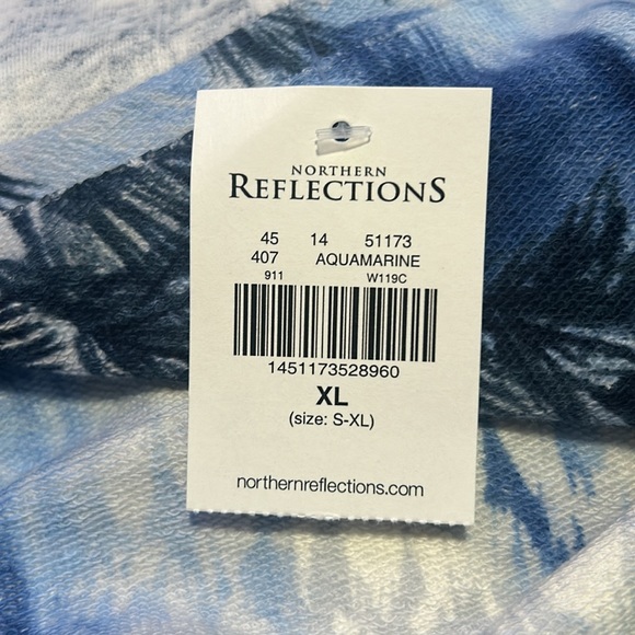 blue, white, and green long sleeve - Picture 3 of 3